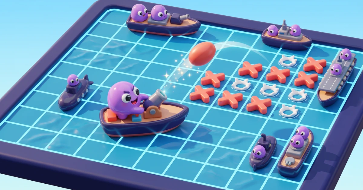 แบทเทิลบล็อบส์ - เกมต่อสู้ทางทะเลสไตล์ Battleship ฟรี: 1 ต่อ 1 ออนไลน์หรือทัวร์นาเมนต์