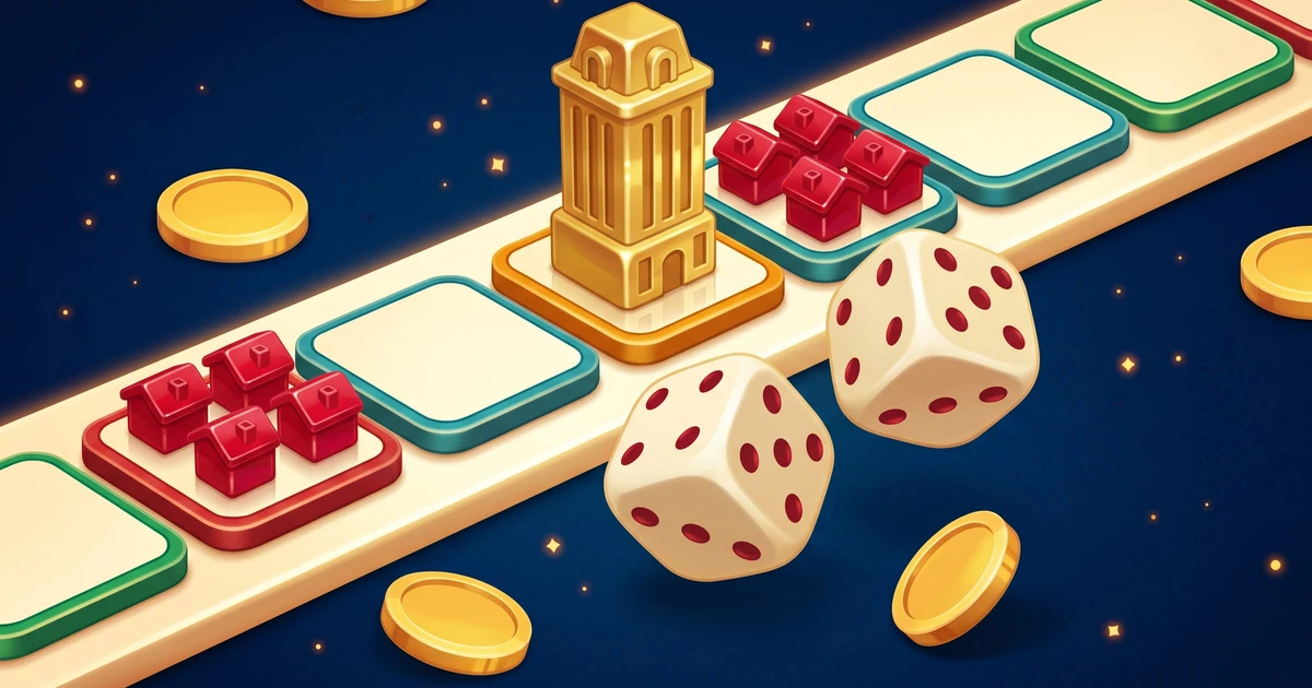 フーノポリー - 無料のモノポリー風ボードゲーム、オンラインでフレンドとあそぼう