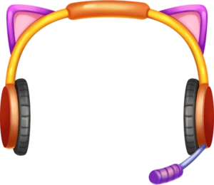 Cat Headset Frame: Like, y'know, Nyaa.