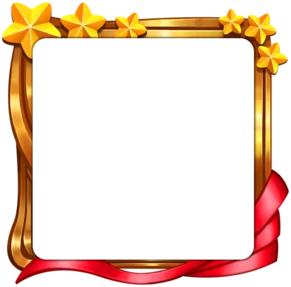 Golden Star Frame: You're a star!
