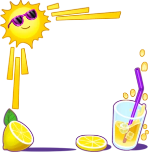 Sunshine Frame: Relax and enjoy the lemonade