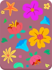 Flower Back: Brings you back to the flower power days of old.
