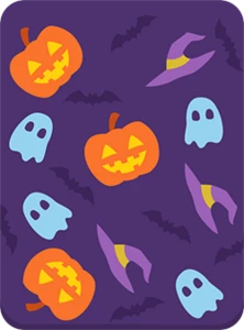 Spooky Back: A spooky scary card background for spooky scary people.