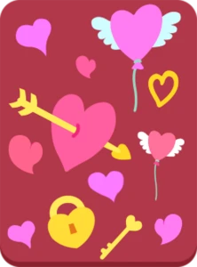 Heart Back: A background awash with the passionate pulse of love, where every game is a romance in motion.