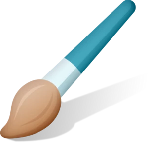 Brush: No one wants to use this paintbrush, but everyone has to start somewhere. The bristles are hard and full of old paint.
