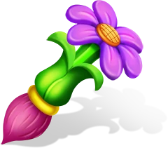 Purple Flower Brush: This brush is useful for masking the harsh smell of fresh wet paint.