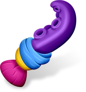 Tentacle Brush: The tentacle brush; it wriggles and writhes as you paint with it! A favorite in far away countries.