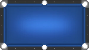 Blue Pool Table: Almost the default table.