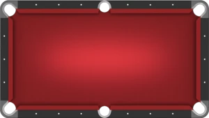 Red Pool Table: Pool table: Now in red!