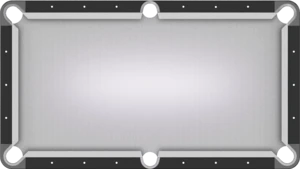 White Pool Table: Good for hiding the Cue ball.