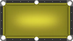Yellow Pool Table: The color of the sun! Or lemons.