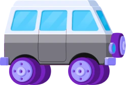 Gray Van: Totally not a faded black van.