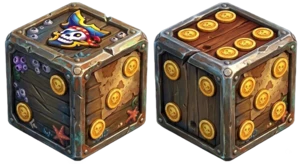 Pirate dice skin for the online Yahtzee-style game Yacht