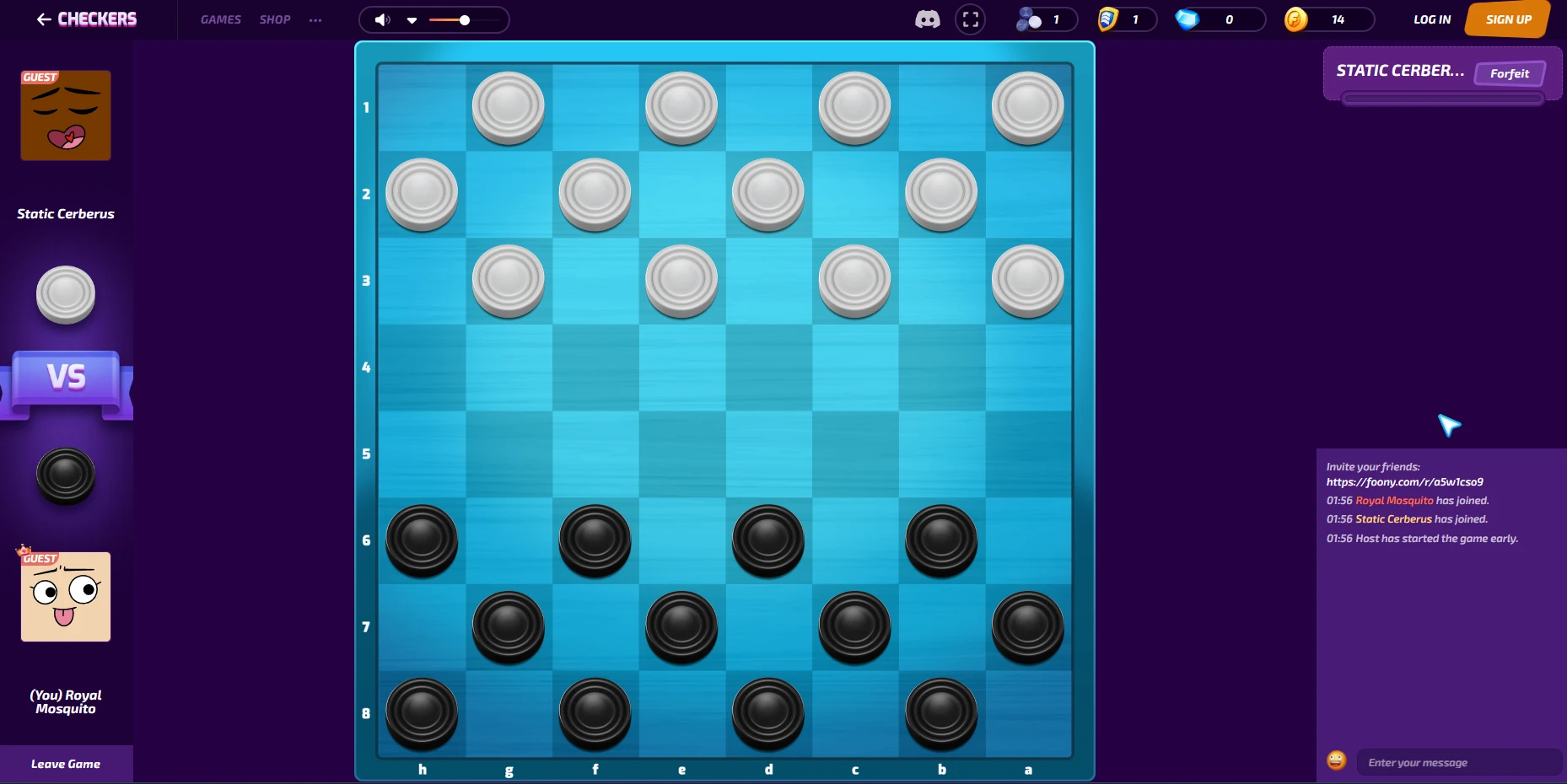 Checkers  Play it online!