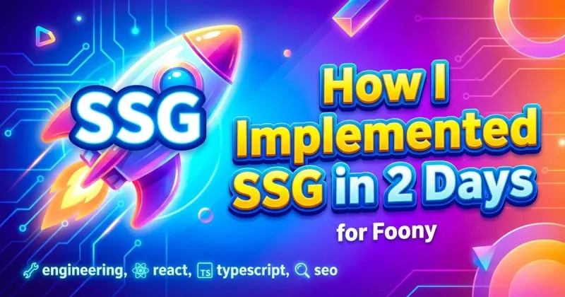 How I Implemented SSG in 2 Days