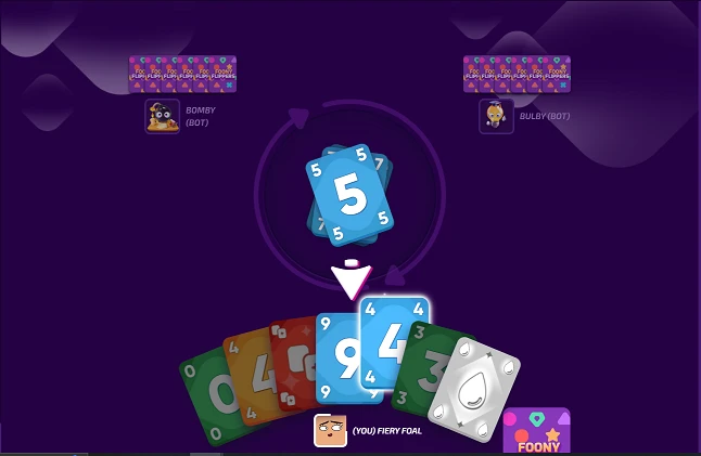 Typical foon-o hand